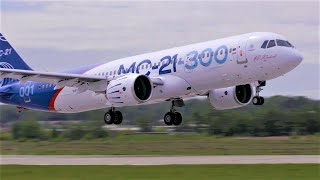 New Russian MC21300 Aircraft To Compete with Airbus A320neo and Boeing 737Max8 [upl. by Notsirk]