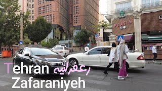 TEHRAN Iran 2021  Walking on Zafaraniyeh زعفرانیه تهران [upl. by Alana215]