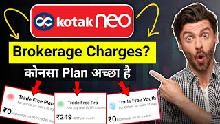 Kotak Neo Brokerage Charges 2024  Kotak Neo Trade Free Youth Plan Details [upl. by Jessamine]