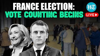 LIVE  France Election Vote Counting Begins For Snap Poll After EU Stunner  Macron V Marine Le Pen [upl. by Lanford]