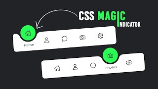 Magic Navigation Menu Indicator using Html CSS amp Javascript  Curve Outside Effects [upl. by Annohsak]