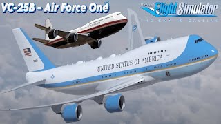 Microsoft Flight Simulator  Boeing VC25B  Air Force One Destination Pittsburgh  Pennsylvania [upl. by Nrobyalc]