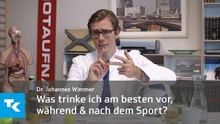 Was trinke ich am besten vor während und nach dem Sport  Dr Johannes Wimmer [upl. by Ahsiuqet]