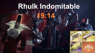 Pantheon Rhulk Indomitable Speedrun in 19 Minutes and 14 Seconds World Record [upl. by Reames214]