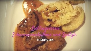 Thermomix® TM5 Rezept dass zum Lieblingsessen wird Schweinemedaillons und Spätzle [upl. by Dorris]