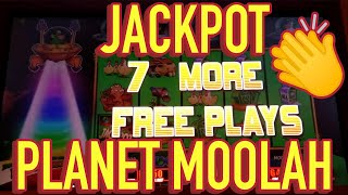 AMAZING JACKPOT ON PLANET MOOLAH SLOTS [upl. by Einrae]