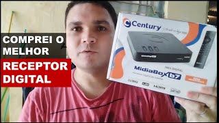 COMPREI O MELHOR RECEPTOR DIGITAL DO MERCADO  CENTURY MIDIABOX B7UNBOX [upl. by Gustaf]