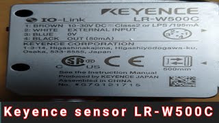 keyence LRW500CLRW500C NO NC change  LRW500C sensor settingsKeyence sensor W500C [upl. by Nuhs479]