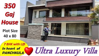 40 by 80 House Design  Ultra Luxury Villa Panchkula Chandigarh Modern Luxury Villa Interior Design [upl. by Fredra]