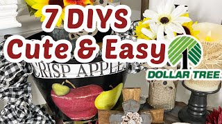 7 DIY DOLLAR TREE Cute amp Easy DECOR CRAFTS🍎Olivias Romantic Home DIY [upl. by Nowtna276]