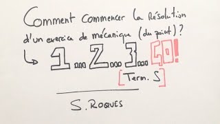 Etapes préalables pour la résolution de létude dun objet en mouvement dans un champ  1 2 3 Go [upl. by Oalsinatse]