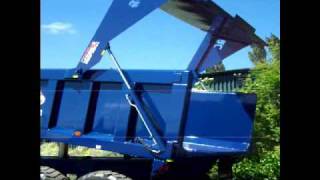 Hydraulic Taildoor Latch Operation on Larrington Rootking Trailer [upl. by Laith]