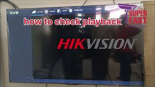 How to check Hikvision DVR amp NVR Playback vision techno shortvideo viralvideos viralshort [upl. by Eidnak]