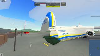 Flying the new An225 in PTFS Roblox [upl. by Maddy]