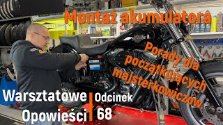 Montaż akumulatora porady dla początkujących  HarleyDavidson [upl. by Sarad]