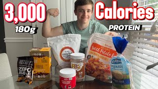 Full Day Of Eating 3000 CALORIES  Summer Bulk [upl. by Aytak324]