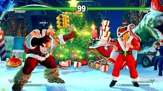 SFV  Frosty Boulevard Preview  Christmas Stage  and more [upl. by Kurtzig]