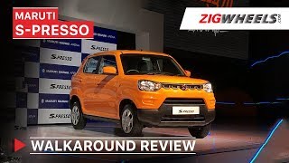 Maruti Suzuki SPresso Launched In India  Walkaround Review  Price Features Interior amp More [upl. by Enelram400]