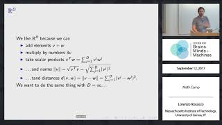 Math Camp for 95206860S Statistical Learning Theory and Applications [upl. by Titos]