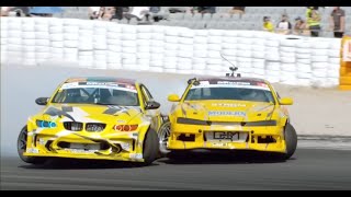 دريفت ماستر جولة أسبانيا  Drift master Spain top 8 Benediktas Cibra VS Clint Van Oort drift bmw [upl. by Ilrebma863]