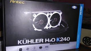 how to install ANTEC KUHLER H20 K240 liquid cooler in my old cpu cabinate [upl. by Oilcareh838]