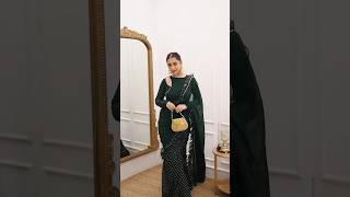 Pre stiched Saree with unique style blouse festiveoutfit outfitideas grwm CataloguebyAB [upl. by Zoi]