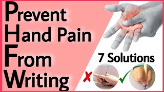 HOW TO PREVENT HAND PAIN FROM EXCESSIVE WRITING [upl. by Heyes]