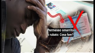 Smarrimento del permesso di soggiorno cosa fare [upl. by Sebastian]