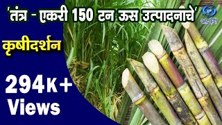 Technology for 150 Tonnes of Sugarcane Per Acre Production  तंत्र  एकरी १५० टन ऊस उत्पादनाचे [upl. by Elidad]