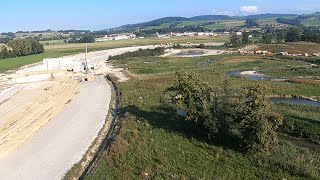 Besichtigung des Hochwasserrückhaltebeckens KremsAu in WartbergKrems [upl. by Tia]