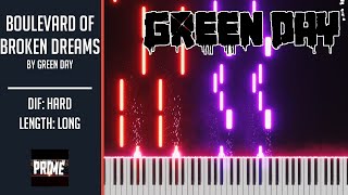 Boulevard of Broken Dreams  Green Day  Piano Tutorial Hard [upl. by Esbensen]