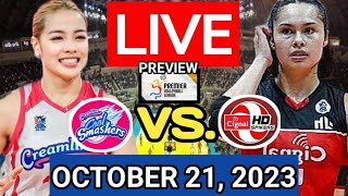 CREAMLINE VS CIGNAL LIVE OCTOBER 21 2023  PREVIEW  PVL ALL FILIPINO CONFERENCE 2023 pvl2023 [upl. by Aliuqahs]