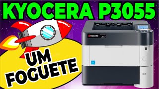 UM FOGUETE  Kyocera P3055  Imrpessora Laser PB 55pg por minuto  Teste de velocidade  Gráfica [upl. by Netsrejk]