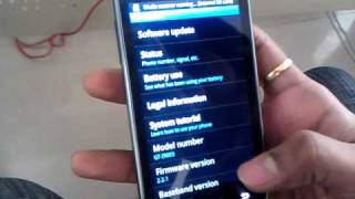 Samsung galaxy SL I9003 Hands On Video [upl. by Aizti]