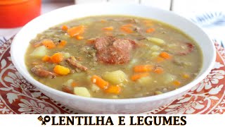 SOPA DE LENTILHA COM LEGUMES  RECEITAS QUE AMO [upl. by Jenna]