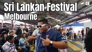 Sri Lankan Festival Melbourne  Queen Victoria Market  4K Video [upl. by Enyledam]