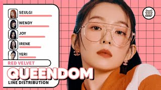 Red Velvet  Queendom Line Distribution [upl. by Morry]