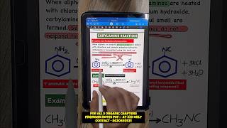 Carbylamine Amine Reaction Trick amp notes  Class 12th  Chemistry  CUET  NEET  JEE chemistry [upl. by Ortensia546]