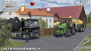 Spreading slurry with MrsTheCamPeR  Animals on Untergriesbach  Farming Simulator 19  Episode 24 [upl. by Yrojram251]