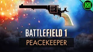 Battlefield 1 PEACEKEEPER REVIEW Weapon Guide  BF1 New Guns  Secret Revolver Unlock Gameplay [upl. by Saiasi680]