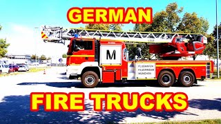 German Fire Trucks  apparatus from 50 fire departments responding code 3 [upl. by Adnamar]