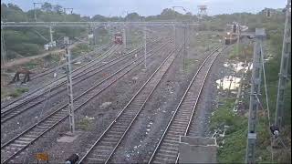 22102 Madurai to Lokmanyatilak SF Express Departure at tiruchi Loveroftrain [upl. by Hoffarth]