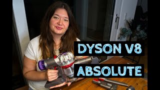 Dyson V8 Absolute  Beutelloser Akku amp Vakuumstaubsauger  Unboxing erster Eindruck amp kurzer Test [upl. by Keraj4]