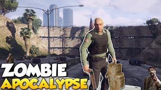 ZOMBIE APOCALYPSE  GTA 5 Mods Gameplay  Zombie Apocalypse Mod Multiplayer Roleplay [upl. by Ahsatak]