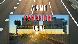 A14  M11  Cambridge Morning Traffic Drive  January 2024 [upl. by Anavi781]