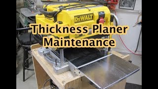 Thickness Planer Maintenance [upl. by Checani]