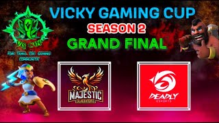 N S Majestic Gladiators vs Deadly esports  VG Cup S2  Grand finals [upl. by Nnaed]