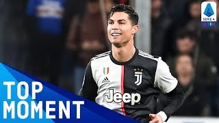 Ronaldo Scores Insane Goal With Giant Leap  Sampdoria 12 Juventus  Top Moment  Serie A TIM [upl. by Hayton114]