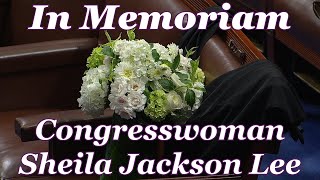 In Memoriam Honoring Sheila Jackson Lee in the House of Representatives [upl. by Eentrok]