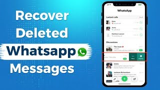 How to Recover Deleted WhatsApp messages from iPhone Without Backup Retrieve Whatsapp Messages [upl. by Janette319]